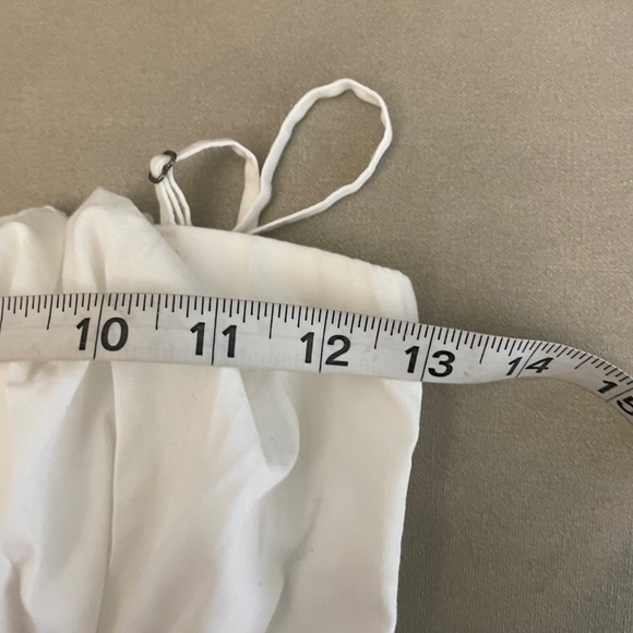 Abercrombie Fitch White Smocked Cutout Maxi Dress Size S - Picture 10 of 11